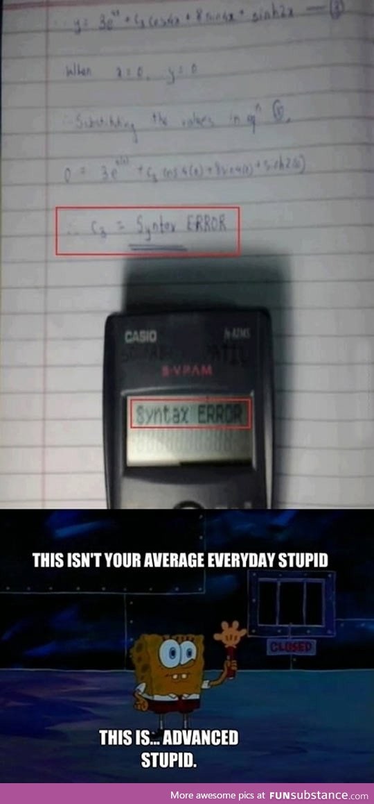 Gotta trust my calculator