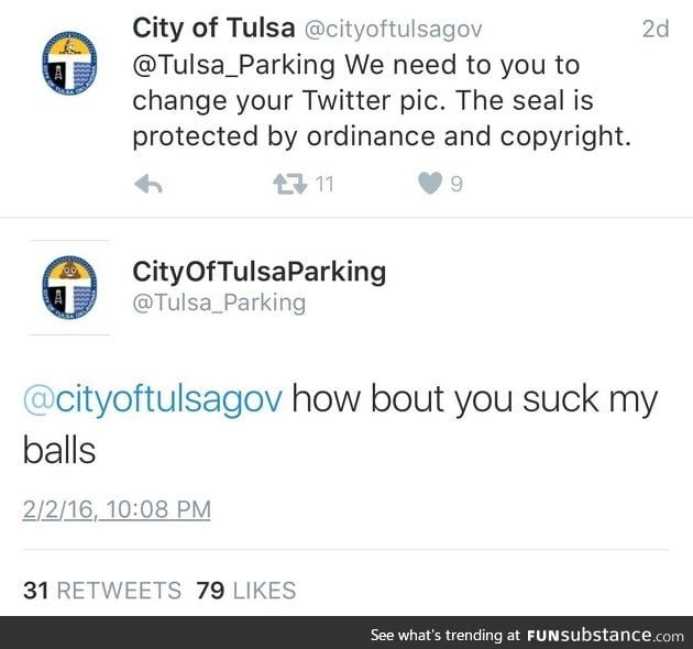 City of tulsa parking is a savage