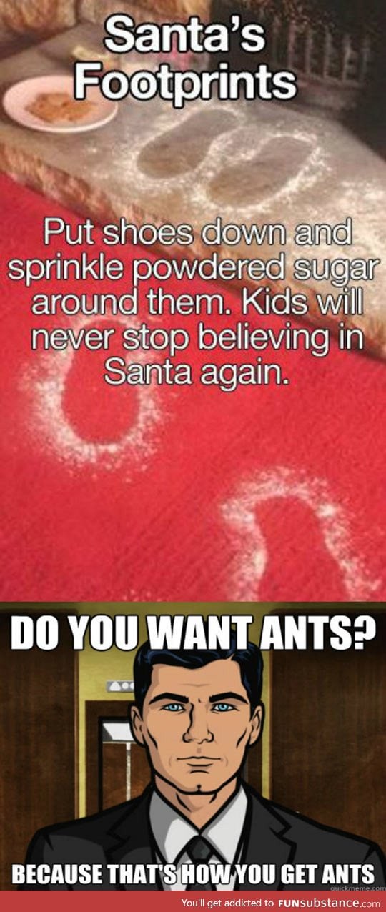 Making Santa's Footprints