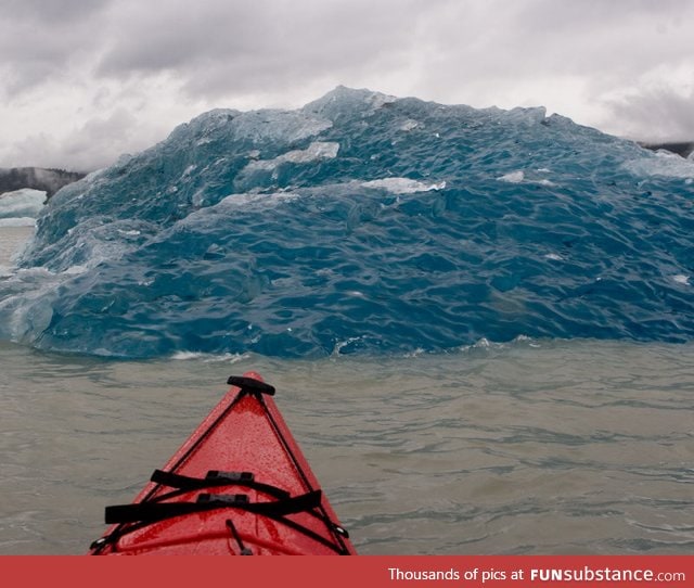 Bottom of an iceberg that rolled over