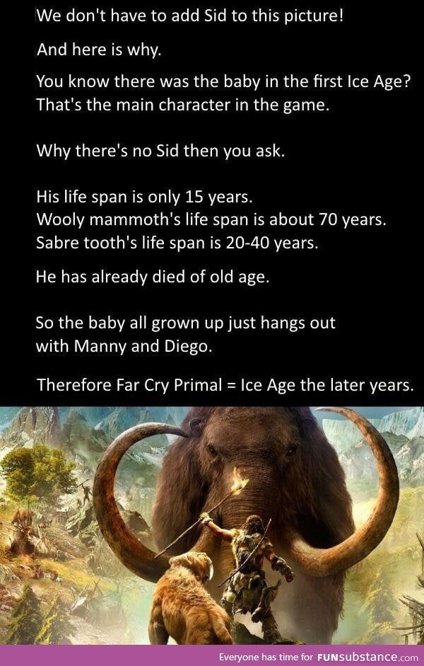 Far cry primal = ice age