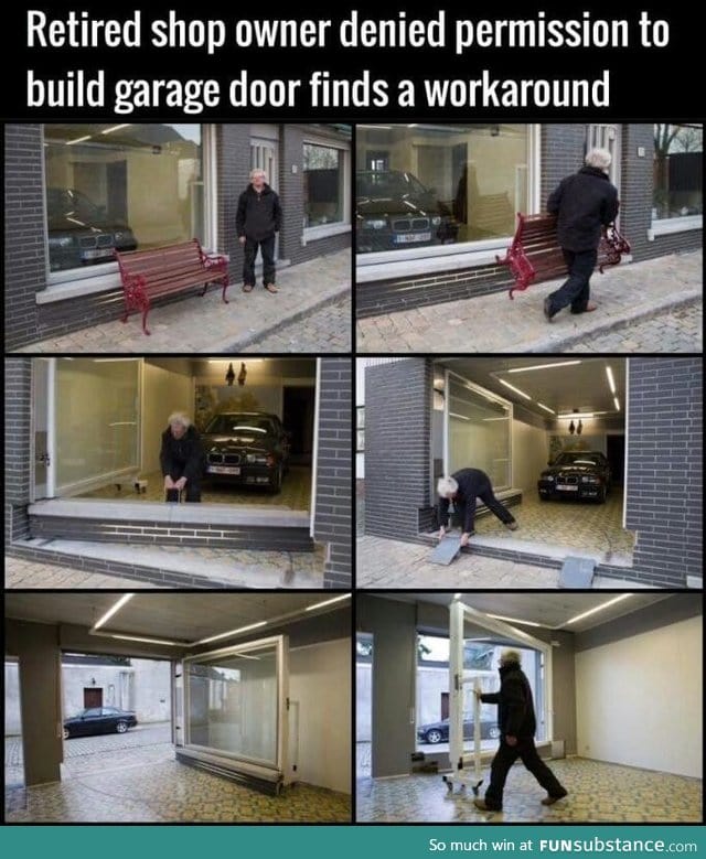 When life don't give you garage doors, you build your own
