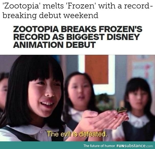 Frozen gets melted