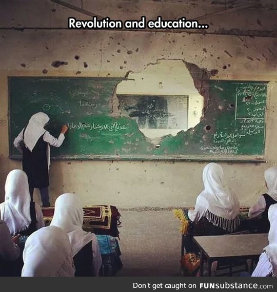 That moment when education is more important than anything else