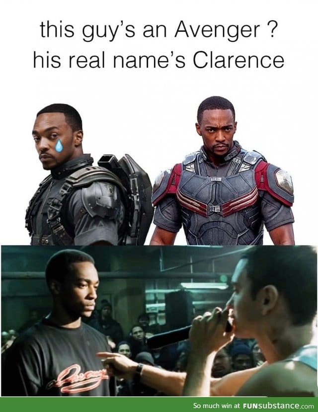 And Clarence lives at home with both parents