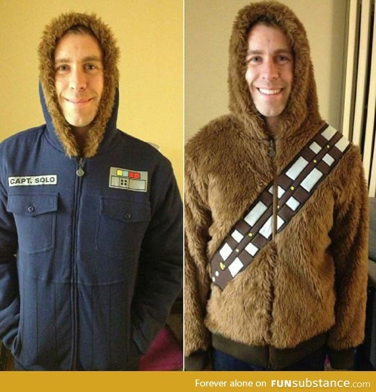 Solo/chewbacca reversible jacket