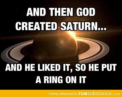 And God created Saturn