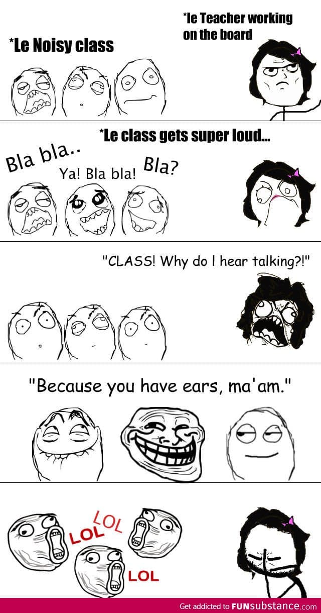 Trolling the teacher