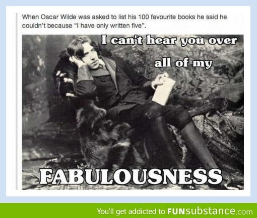 Oscar Wilde being awesome