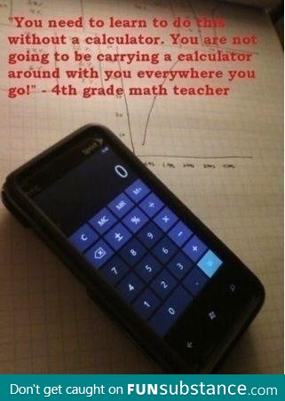 No calculator you say?