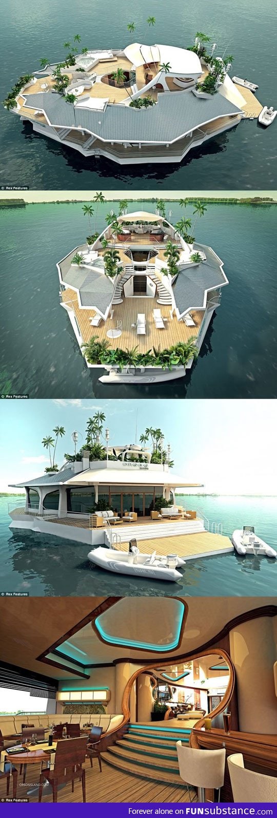 Floating Island Boat