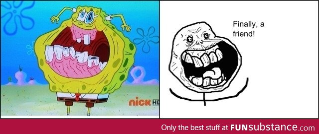 Forever alone spongebob