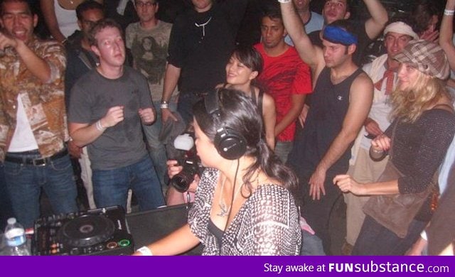 Mark Zuckerburg at a RAVE
