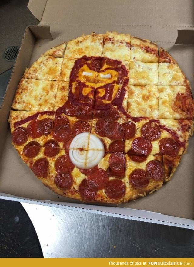 The Iron Man Pizza did not disappoint