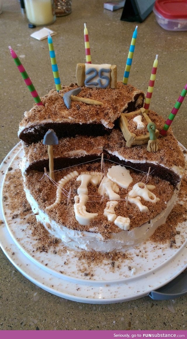 An archaeologist's dream cake