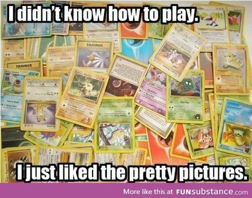 Why I collect Pokemon cards