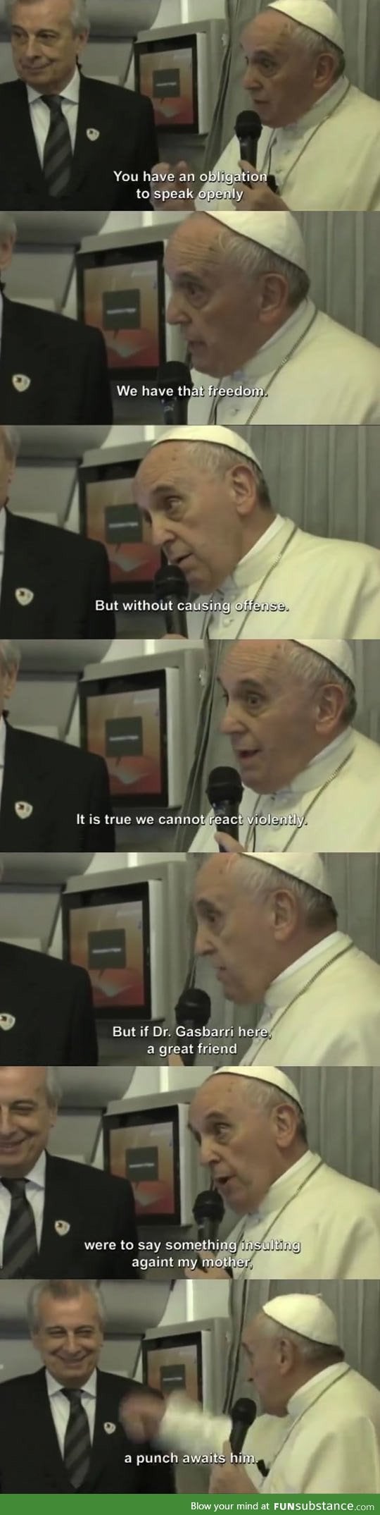 Pope Francis Doesn't Mess Around