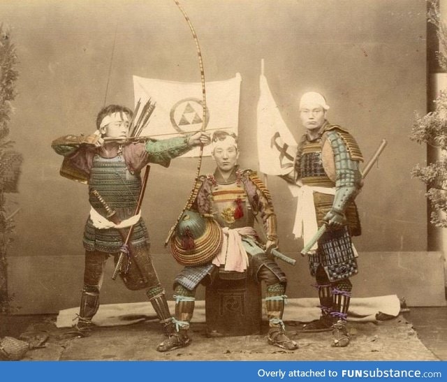 Samurai warriors, late 1800s