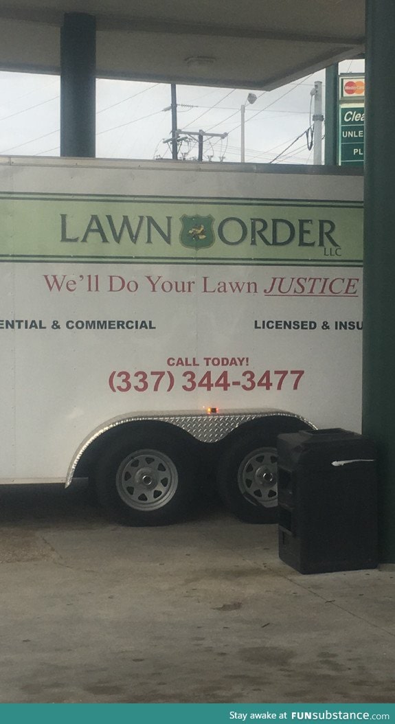 Hit new tv show, Lawn Order