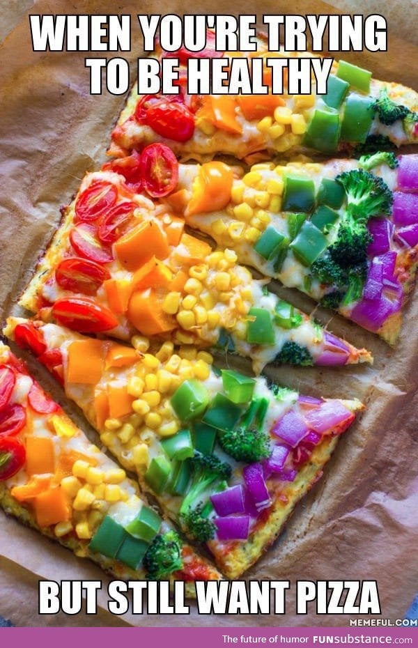 Now this is a healthy pizza