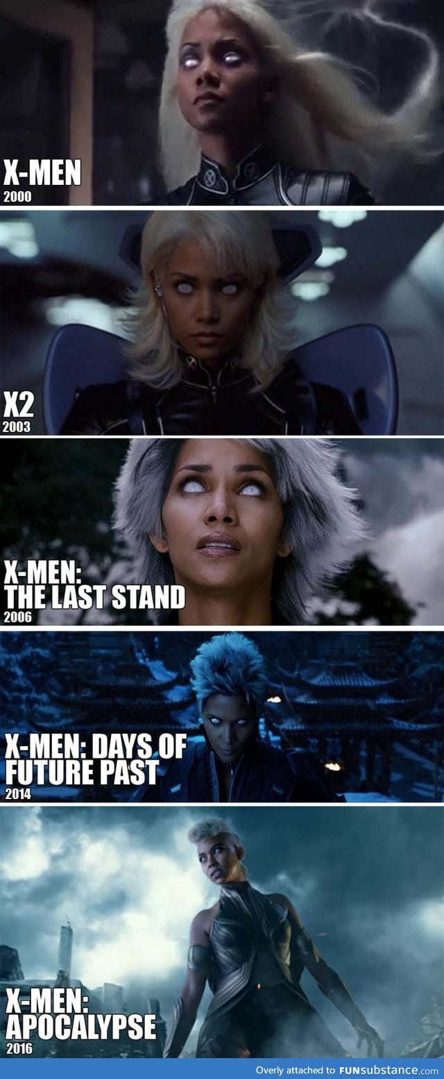 Storm's Hair Gets Shorter With Every Xmen Movie