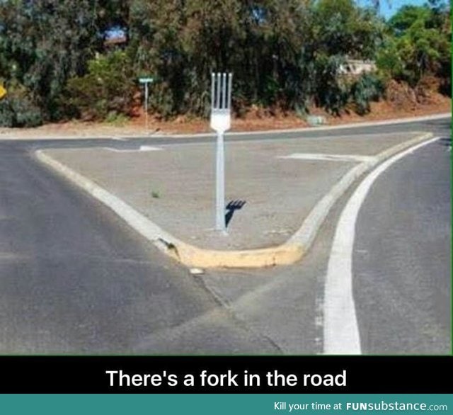 A fork in the road