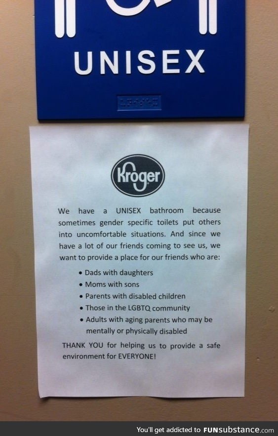Kroger's Bathroom Policy