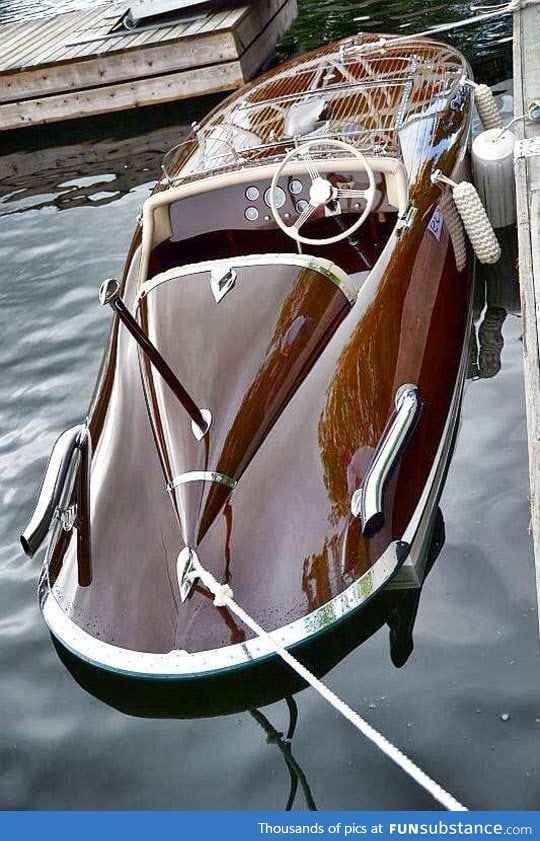 Classy wooden boat