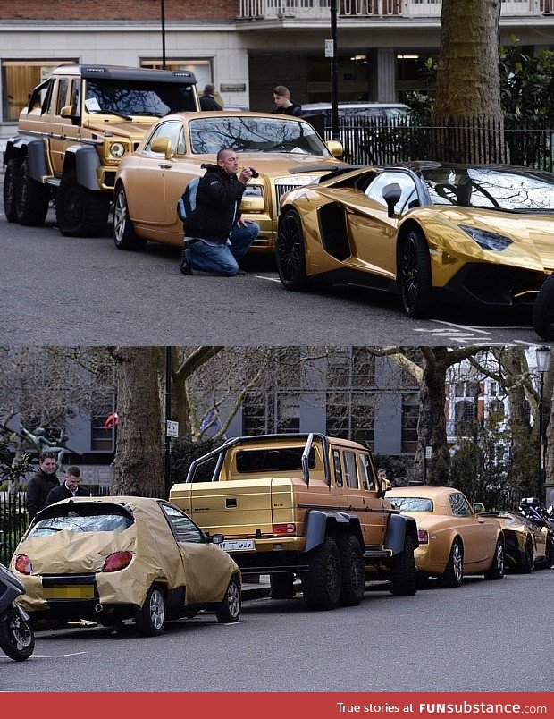 Amazing Luxury Gold Cars
