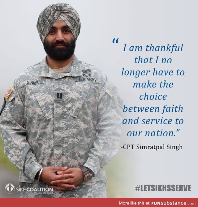 US Army now allows religious exceptions for Sikhs
