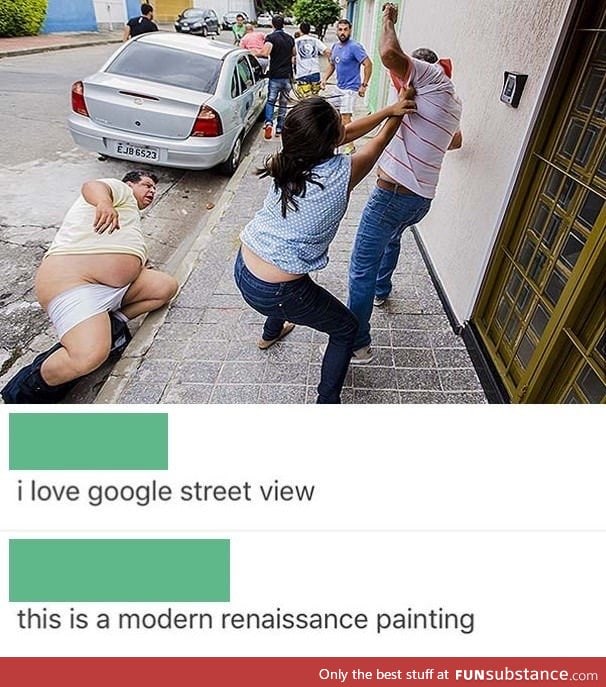 A rare beauty of streetview