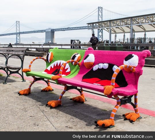 Yarnbomb in San Francisco