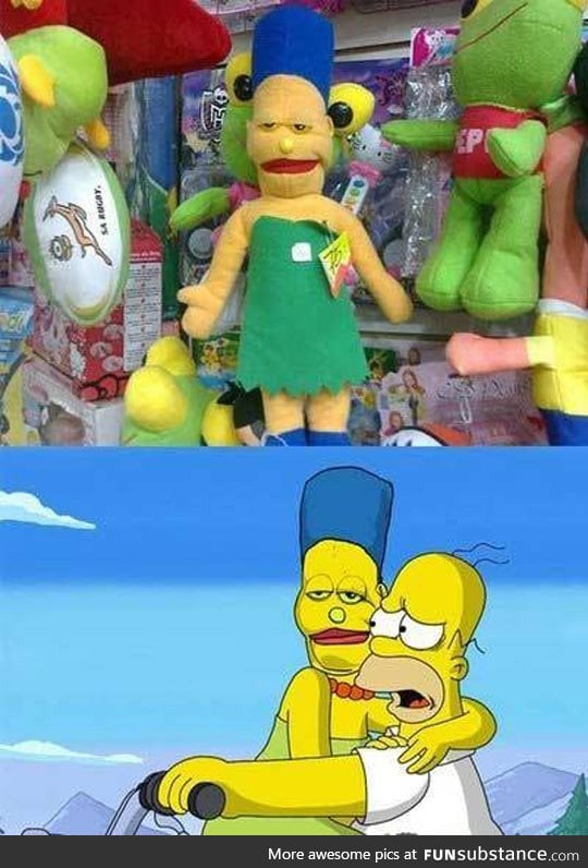 Marge Simpson's Inaccurate Plush Toy