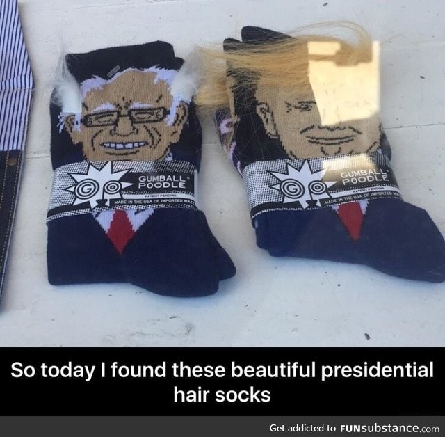 Presidential hair socks are the future