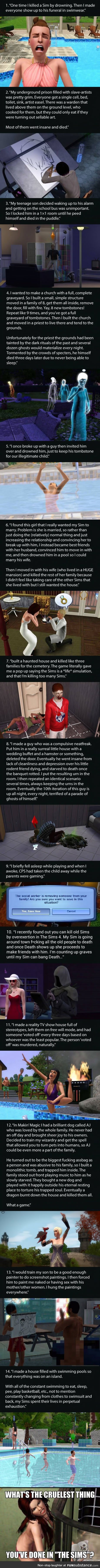 14 Most Messed Up Things People Have Done Playing The Sims