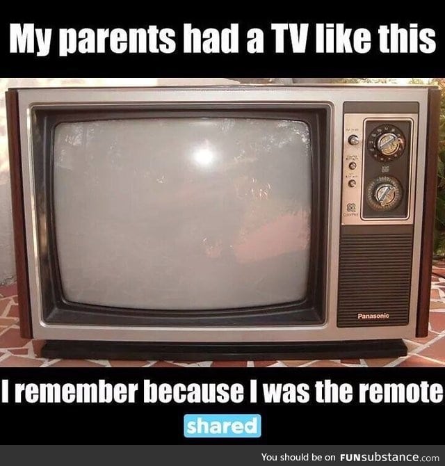 The youngest child was the remote