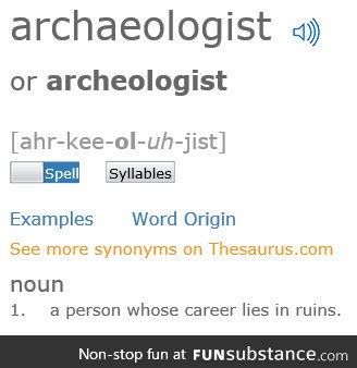 Definition of Archeologist