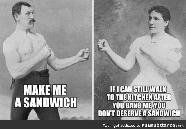Overly manly marriage
