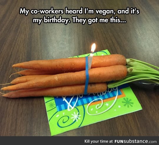The birthday of a vegan