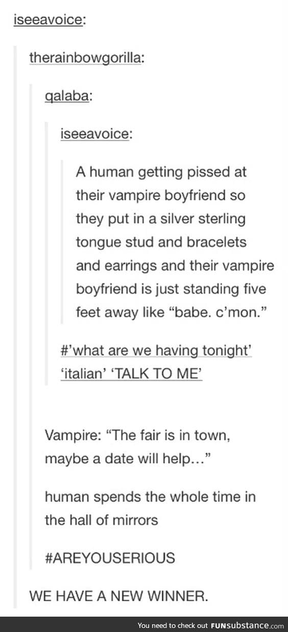 How Twilight should have gone.