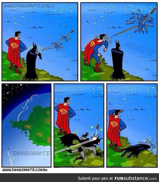 Superman always has to be the best