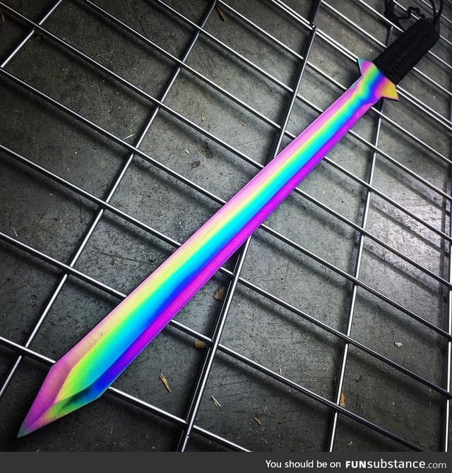 Who doesn’t want a rainbow sword?