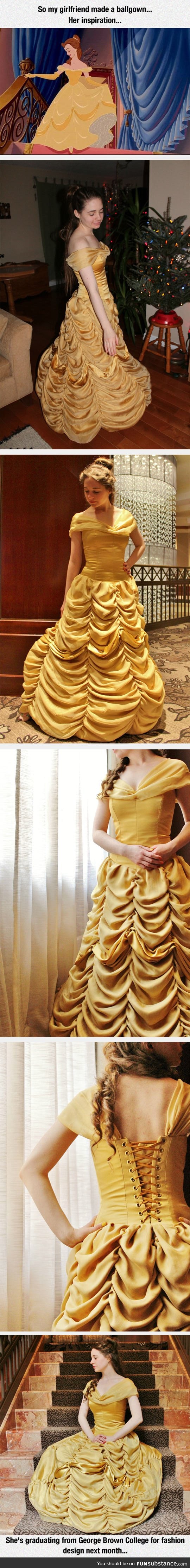 Beautiful dress inspired by a Disney princess