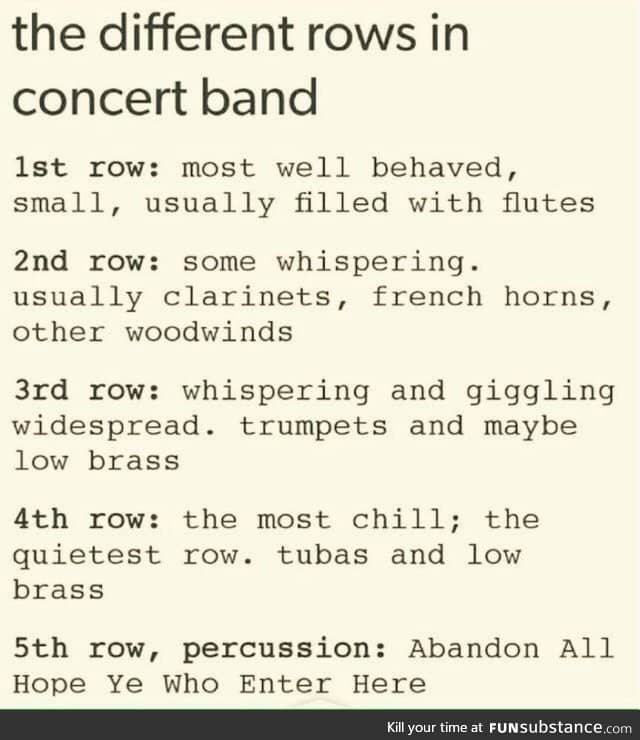 Only band kids will understand