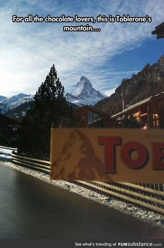 The Toblerone Mountain In Real Life