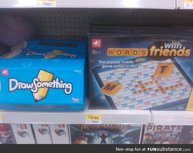 I'm pretty sure those are called Pictionary and Scrabble