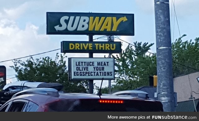 Subway has a strong pun game