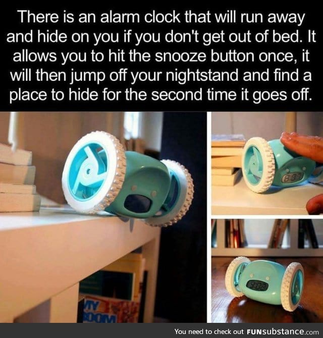 Alarm clocks have evolved