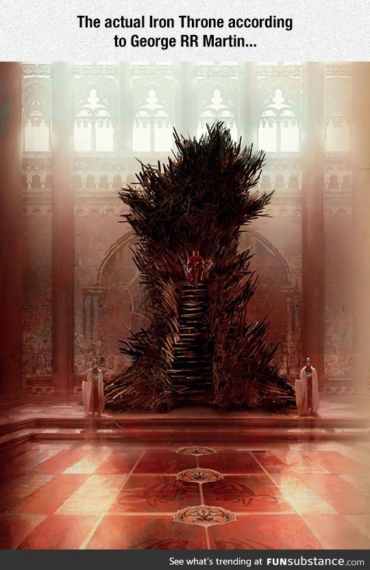 How George RR Martin pictured the Iron Throne