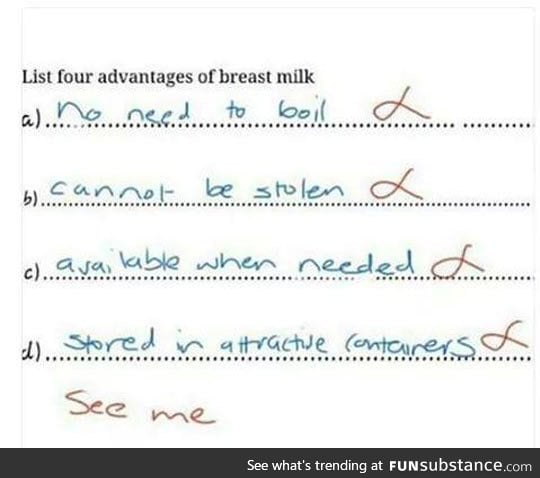 Advantages of breast milk